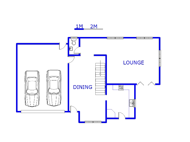 Floor plan of the property in Albertsdal