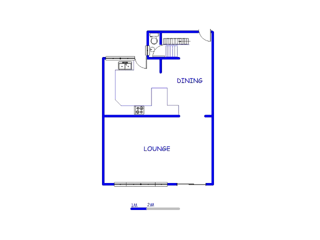 Floor plan of the property in Morningside - DBN