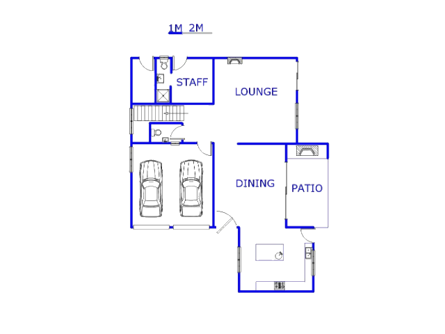 Floor plan of the property in Vanderbijlpark