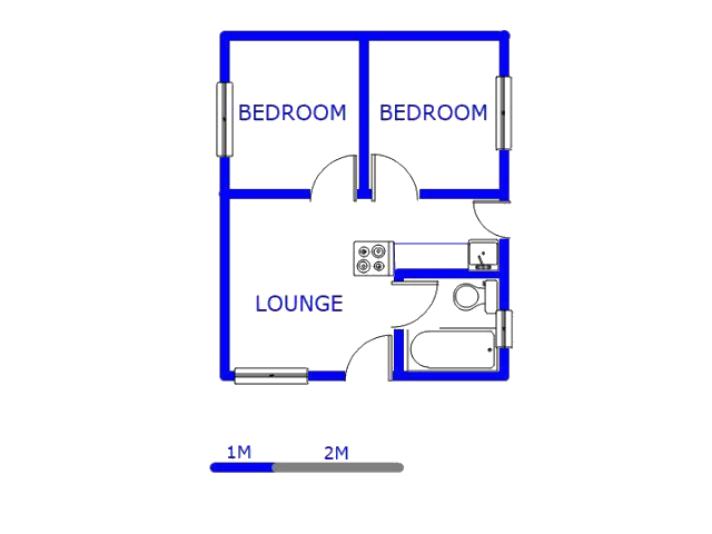 Floor plan of the property in Stretford