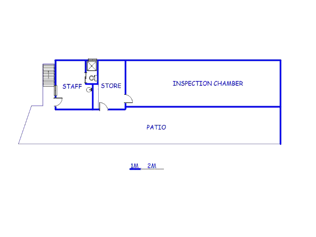 Floor plan of the property in Saldanha