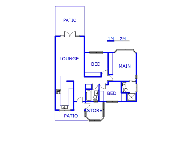 Floor plan of the property in Escombe 