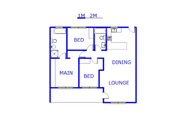 Floor plan of the property in Bedfordview