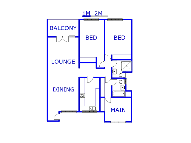 Floor plan of the property in Sunninghill