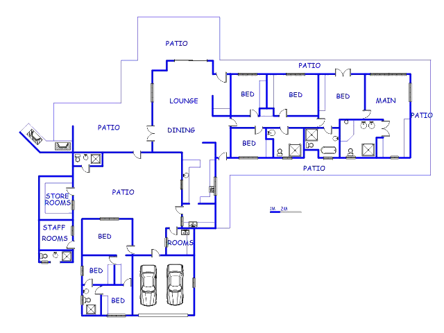 Floor plan of the property in Sezela