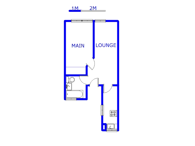 Floor plan of the property in Sunnyside