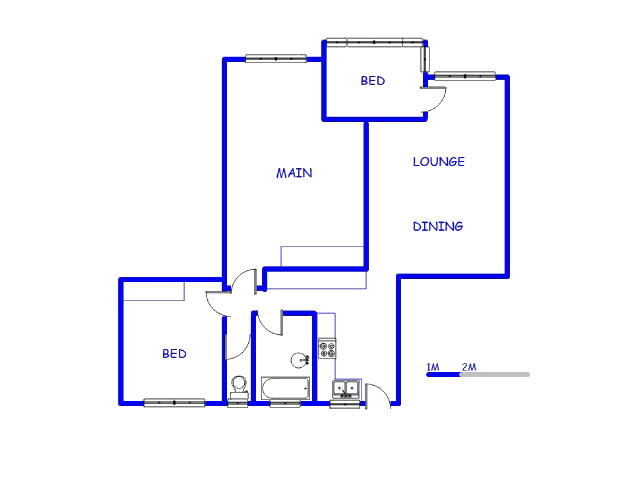 Floor plan of the property in Westridge