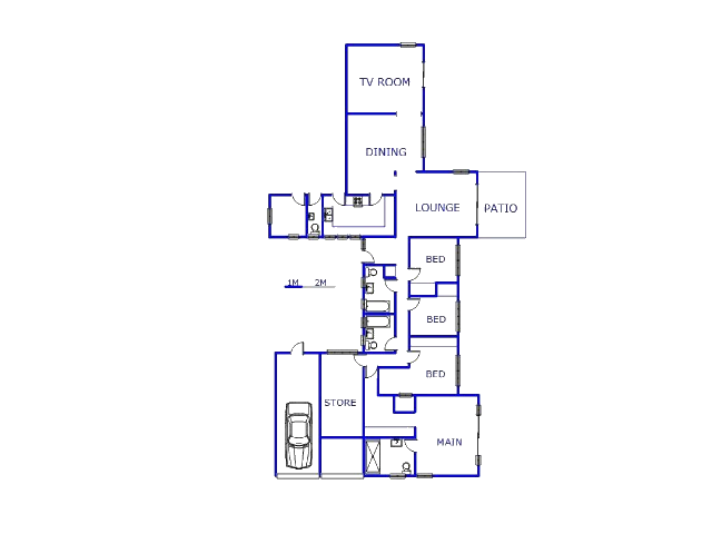 Floor plan of the property in Paulshof