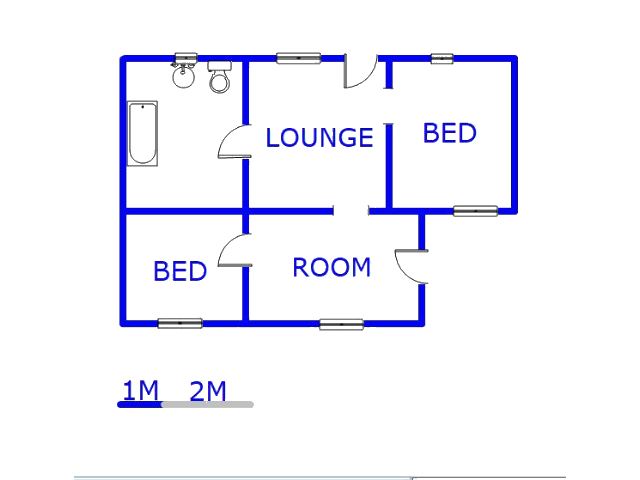 Floor plan of the property in Stretford