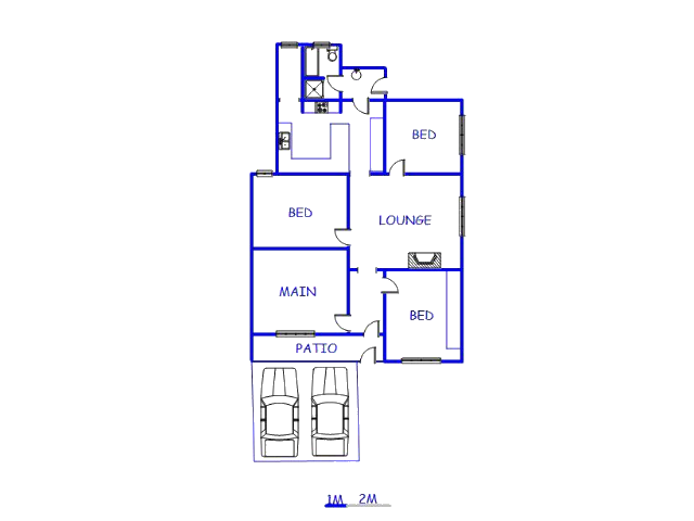 Floor plan of the property in Woodstock