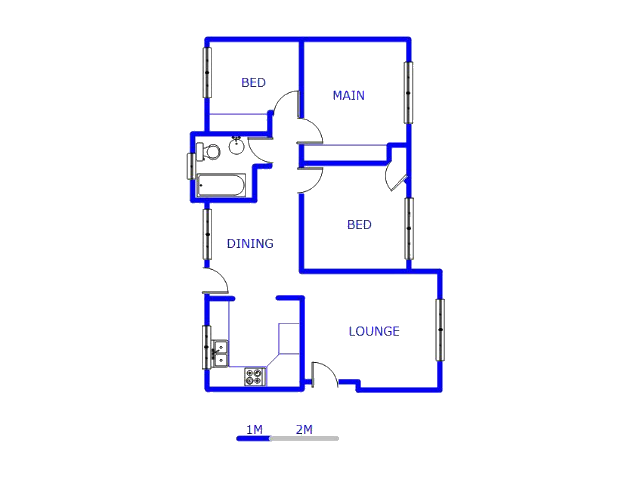 Floor plan of the property in The Orchards