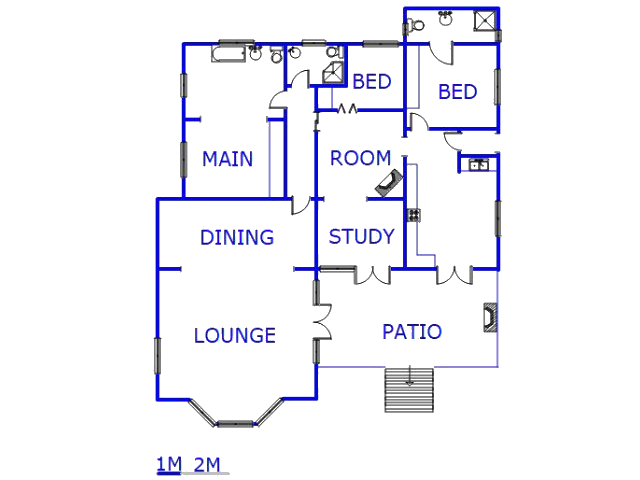 Floor plan of the property in Heidelberg - GP