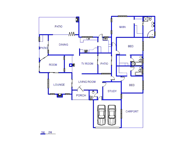 Floor plan of the property in Glen Austin AH (Midrand)