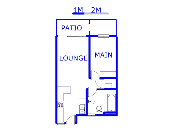 Floor plan of the property in Halfway Gardens