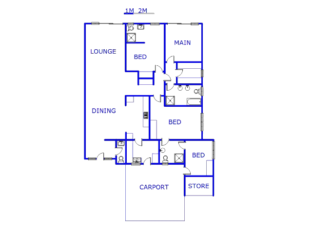 Floor plan of the property in Norwood