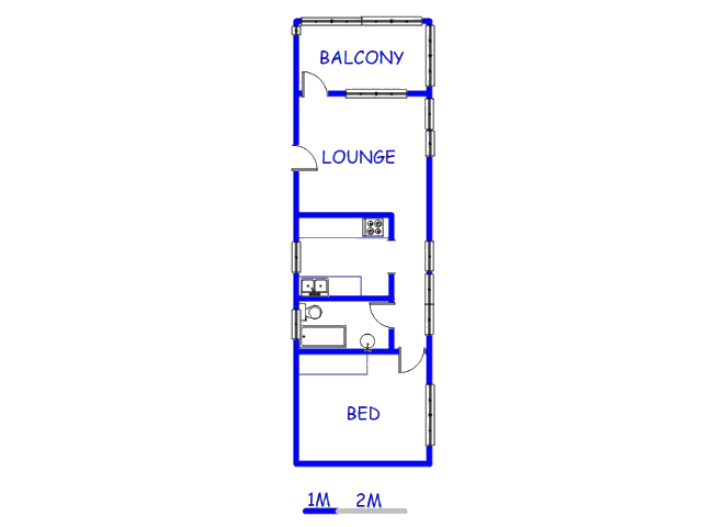 Floor plan of the property in South Beach