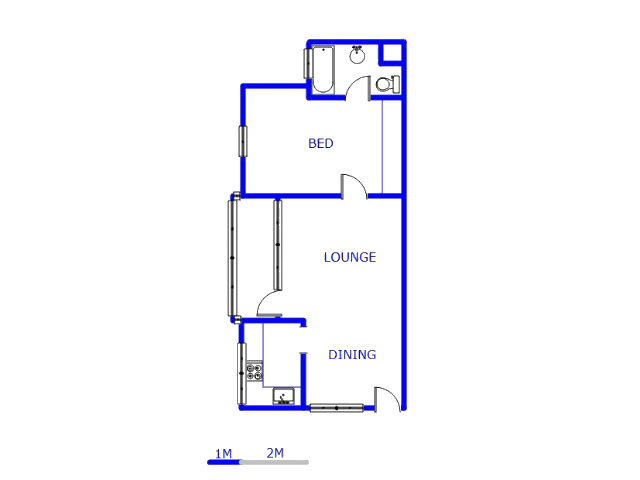 Floor plan of the property in Kempton Park