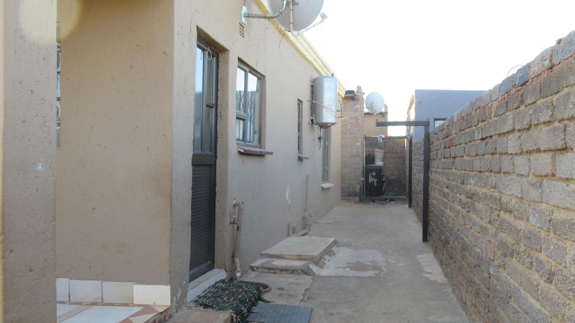 Backyard of property in Protea Glen