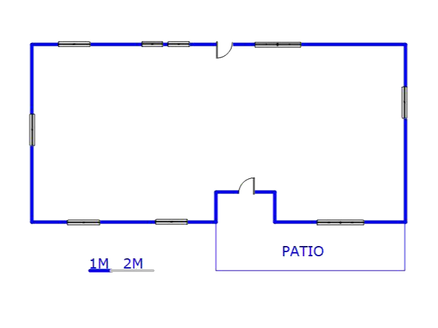 Floor plan of the property in Grootvlei