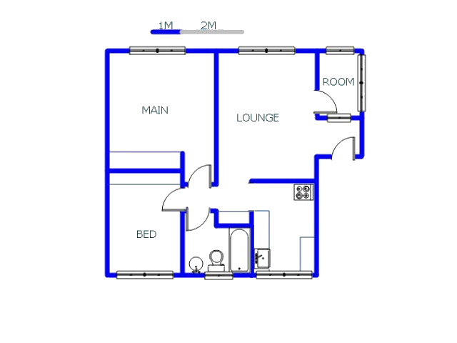 Floor plan of the property in Wentworth Park