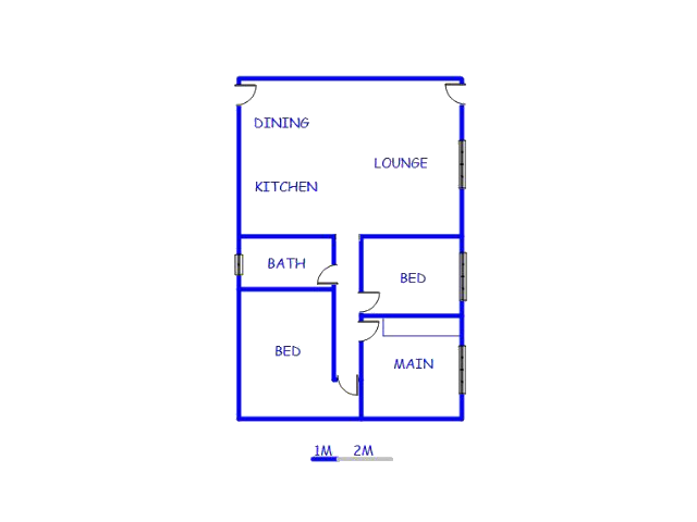 Floor plan of the property in Sand Bay