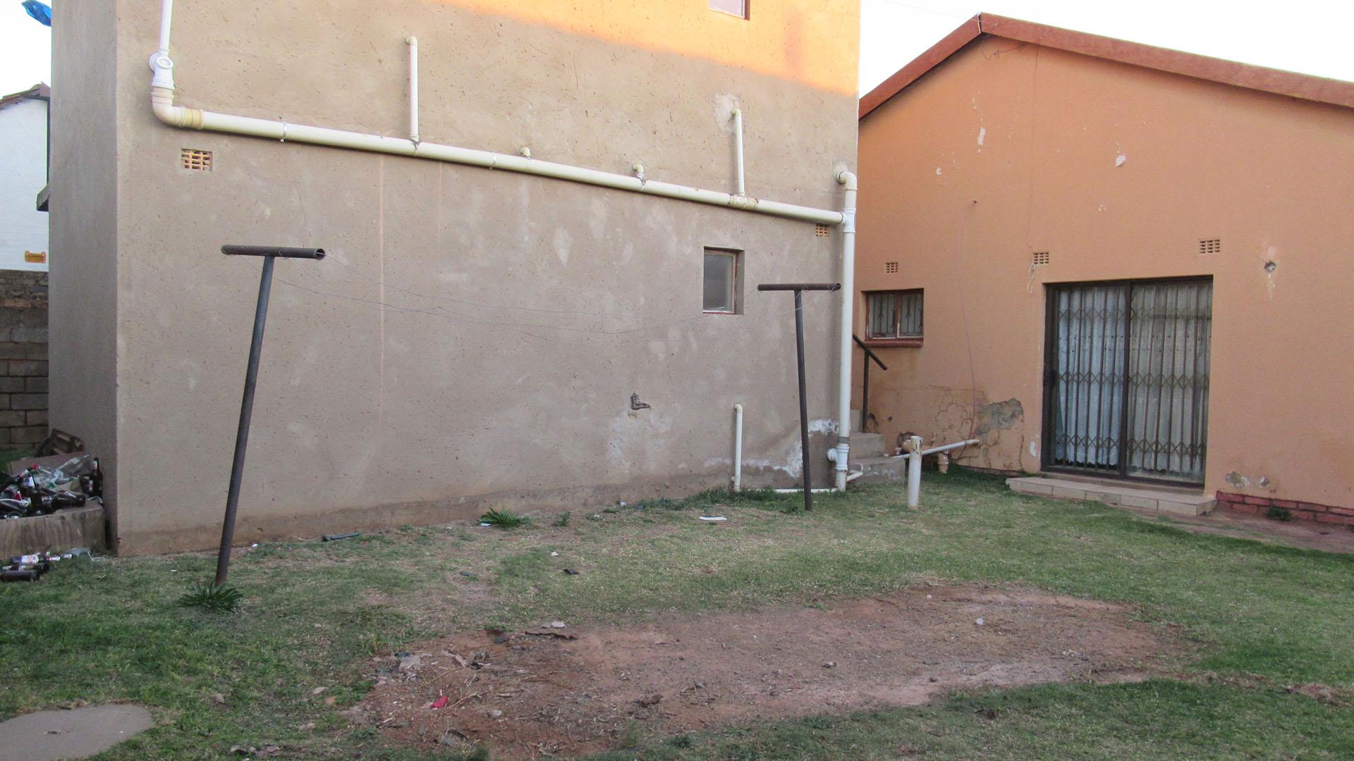 Backyard of property in Dobsonville