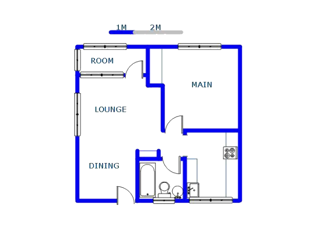 Floor plan of the property in Wentworth Park