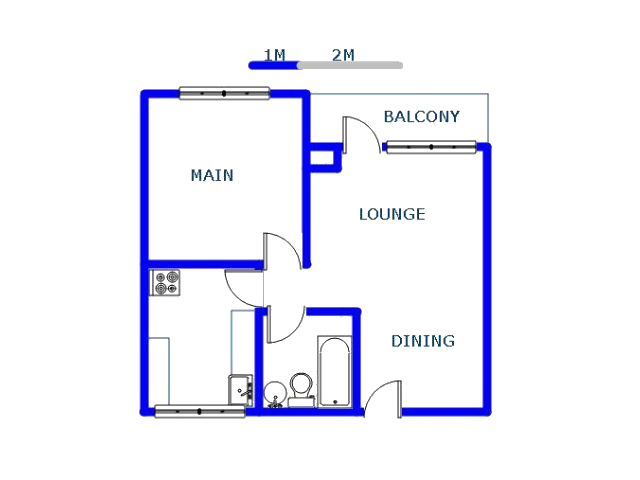 1st Floor - 51m2 of property for sale in Wentworth Park