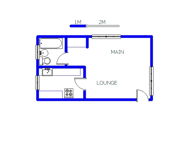 Floor plan of the property in Wentworth Park