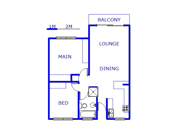 Floor plan of the property in Buccleuch