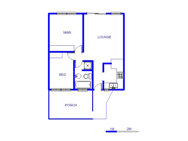 Floor plan of the property in Akasia