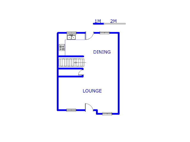 Floor plan of the property in Tijger Vallei