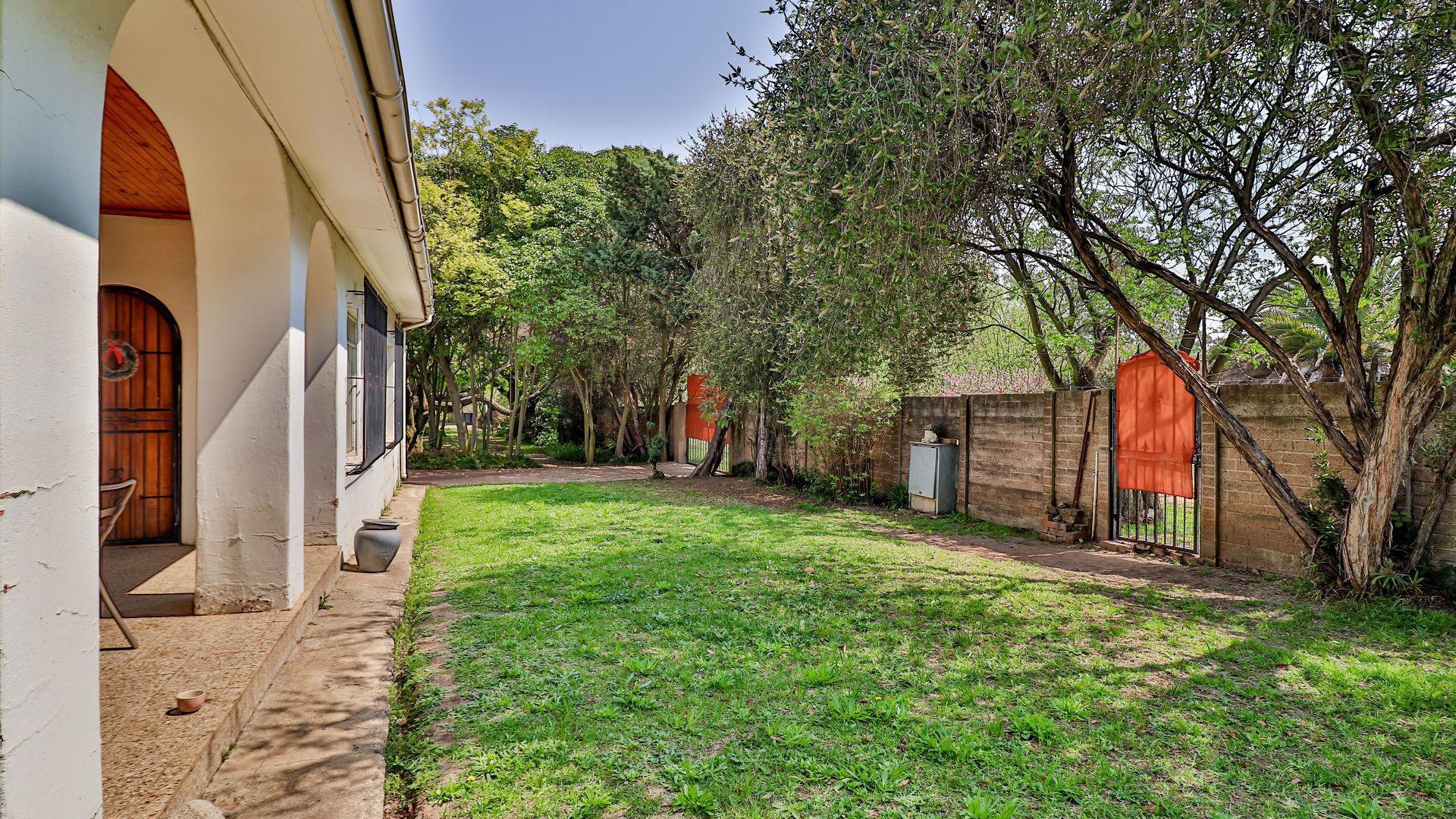 Backyard of property in Benoni
