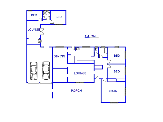 Floor plan of the property in Daggafontein