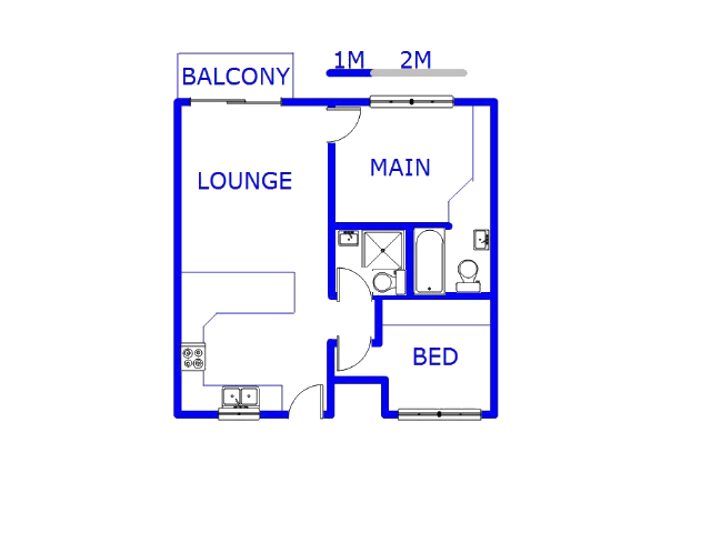 Floor plan of the property in Stanger