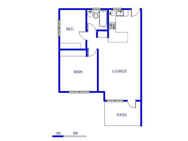 Floor plan of the property in Moreletapark