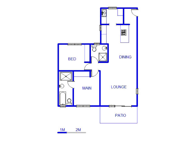 Floor plan of the property in Erand Gardens