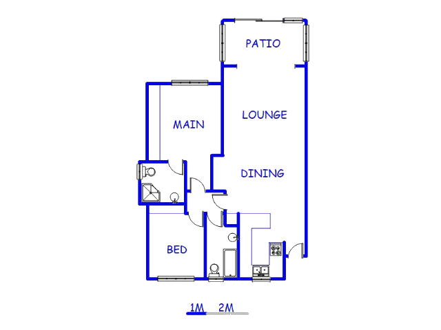 Floor plan of the property in La Lucia