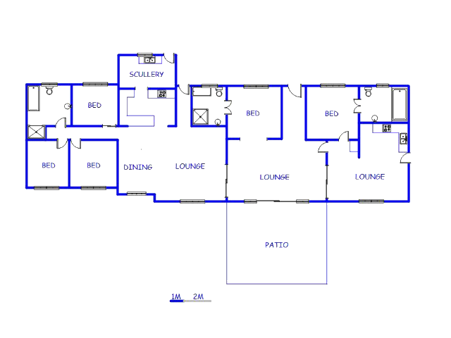 Floor plan of the property in Umkomaas