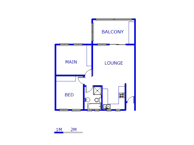 Floor plan of the property in Heidelberg - GP