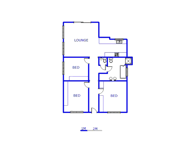 Floor plan of the property in Churchill Estate