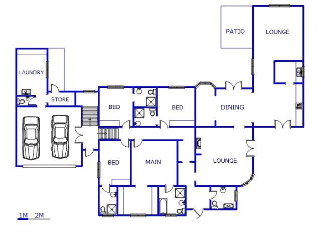 Floor plan of the property in Fellside