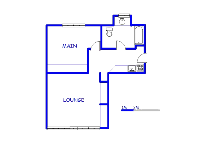 Floor plan of the property in South Beach