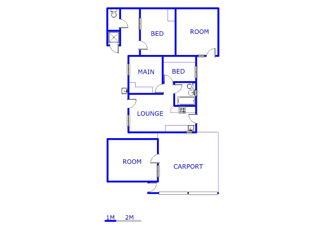 Floor plan of the property in Windmill Park