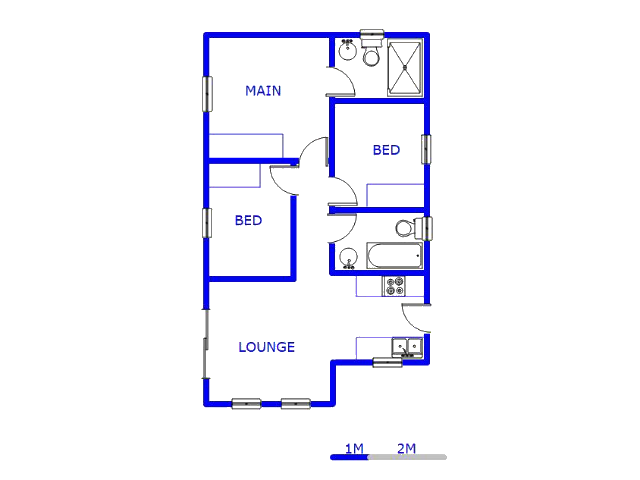 Floor plan of the property in Andeon