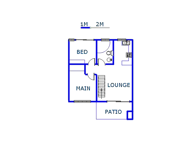 Floor plan of the property in Weltevreden Park