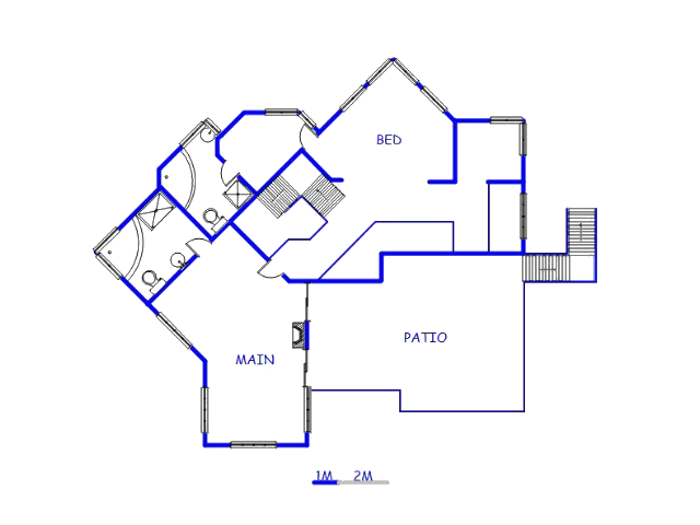 Floor plan of the property in Benoni