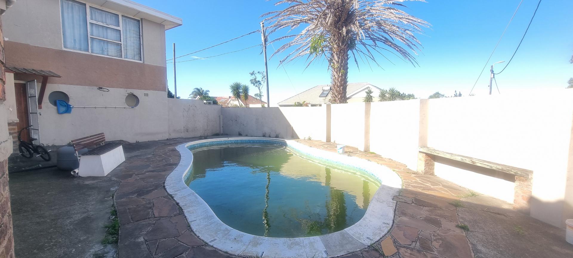 Backyard of property in East London