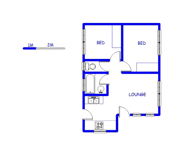 Floor plan of the property in Duvha Park