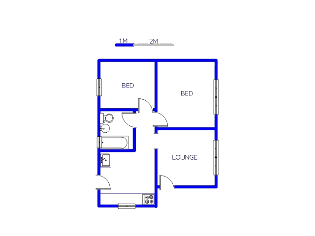 Floor plan of the property in Alliance